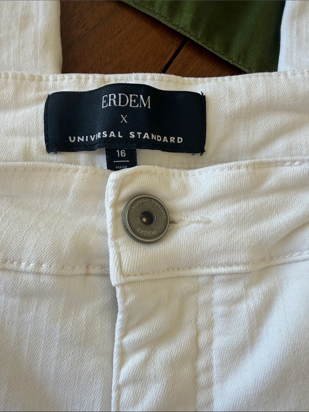 Universal Standard x ERDEM White Denim Jeans - Picture 2 of 6
